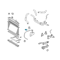 OEM 2008 Toyota Avalon Overflow Hose Clamp Diagram - 90469-12014