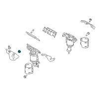 OEM 2013 Lincoln MKS Manifold With Converter Nut Diagram - -W716011-S430