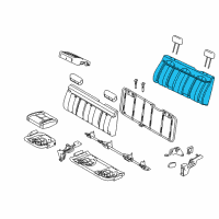 OEM 2009 Ford F-150 Seat Cushion Pad Diagram - 9L3Z-1863841-A