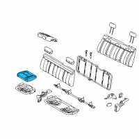 OEM 2012 Ford F-150 Seat Cushion Pad Diagram - 9L3Z-1863840-A