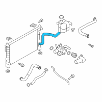 OEM 2010 Lincoln MKX Reservoir Hose Diagram - AT4Z-8C633-A