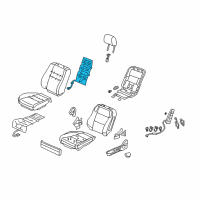 OEM 2012 Acura RL Heater, Left Front Seat-Back Diagram - 81524-SJA-A02