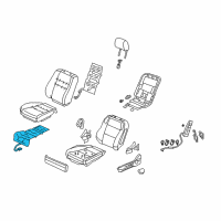 OEM 2012 Acura RL Heater, Front Seat Cushion Diagram - 81134-SJA-A13