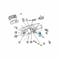 OEM 2013 Toyota Sequoia Seat Heat Switch Diagram - 84751-0C041