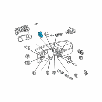 OEM 2014 Toyota Sequoia Combo Switch Diagram - 84977-0C090