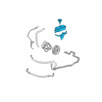 OEM 2008 Chevrolet Malibu Reservoir Asm-P/S Fluid Diagram - 25780649