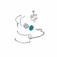 OEM 2004 Buick Rendezvous Pulley-P/S Pump Diagram - 12578347