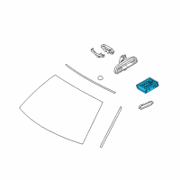 OEM 2002 BMW 540i Rain And Light Sensor Diagram - 61-35-6-923-954