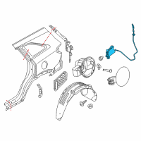 OEM 2019 Kia Sorento Opener Assembly-Fuel Filler Diagram - 81590C6000
