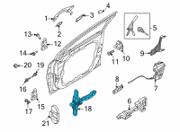 OEM Kia Sorento Checker Assembly-Front D Diagram - 76980P2000