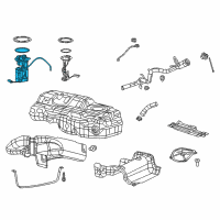OEM 2015 Chrysler 200 Module-Fuel Pump/Level Unit Diagram - 68109894AE