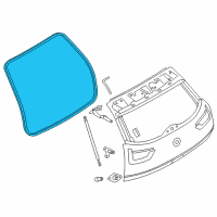 OEM BMW i3 Trunk Lid Gasket Diagram - 51-76-7-439-016