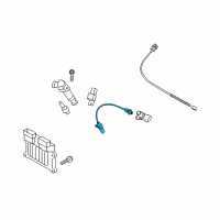 OEM 2008 Kia Rondo Crankshaft Position Sensor Diagram - 391803E100