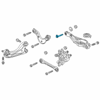 OEM 2018 Honda Civic Adjust Bolt, LWR A Diagram - 90178-TBA-A00