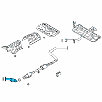 OEM 2020 Hyundai Veloster Front Muffler Assembly Diagram - 28610-J3500