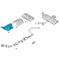 OEM Hyundai Veloster Protector-Heat Front Diagram - 28791-K9100