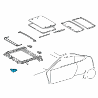 OEM 2016 Lexus RC200t Gear Assembly, Sliding Roof Diagram - 63260-24051