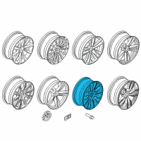 OEM 2017 BMW 740i Light Alloy Rim Ferricgrey Diagram - 36-11-6-863-111