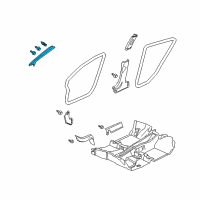 OEM 2011 Honda Insight Garnish Assy., R. FR. Pillar *NH686L* (WARM GRAY) Diagram - 84101-TM8-A02ZA