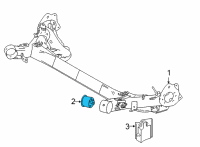 OEM 2016 Toyota Prius V Axle Beam Bushing Diagram - 48725-47060