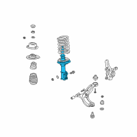 OEM 2004 Hyundai Accent Strut Assembly, Front, Left Diagram - 54650-25750