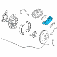 OEM 2012 Chevrolet Silverado 3500 HD Caliper Support Diagram - 20909263