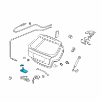 OEM 1996 Honda Civic Lock, Tailgate Diagram - 74801-S03-003