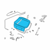 OEM 1997 Honda Civic Tailgate Comp Diagram - 68100-S03-306ZZ