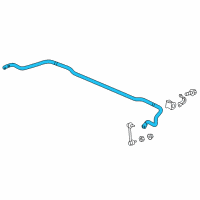 OEM 2020 Honda Ridgeline Spring, Rear Stabilizer Diagram - 52300-T6Z-A01