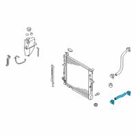 OEM 2009 Kia Borrego Hose-Radiator Upper Diagram - 254112J100