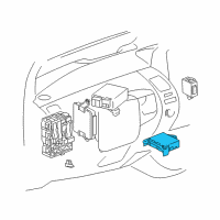 OEM 2004 Toyota Prius Control Module Diagram - 89650-47101