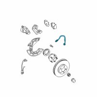 OEM 2002 Ford Mustang Brake Hose Diagram - 1R3Z-2078-BA