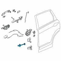 OEM 2015 Honda CR-V Checker Complete, Right Rear Diagram - 72840-T0A-A01