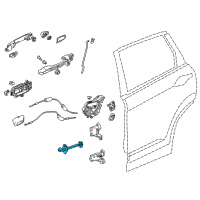 OEM 2016 Honda CR-V Checker Complete, Right Rear Diagram - 72840-T0A-A01