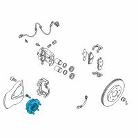 OEM 2010 Nissan Armada Hub Road Wheel Diagram - 40202-ZR40B