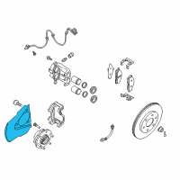 OEM 2008 Infiniti QX56 Brake Dust Shield Diagram - 41150-7S000