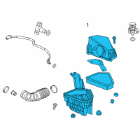 OEM Cadillac Air Cleaner Assembly Diagram - 20880138