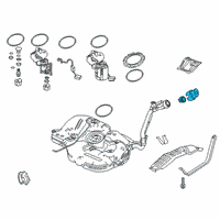 OEM 2022 Honda Odyssey Shutter Set, Fuel (Capless) Diagram - 17060-TBA-L02