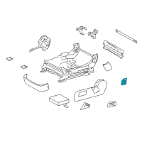 OEM 2010 Lexus LS600h Switch Assy, Power Seat Diagram - 84920-50280-A3