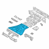 OEM 2019 BMW X7 Floor Pan Diagram - 41007947331