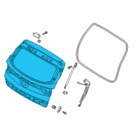 OEM 2019 Kia Sportage Panel Assembly-Tail Gate Diagram - 73700D9040