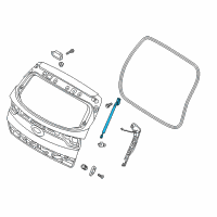 OEM Kia Sportage Gate Assembly-Power Tail Diagram - 81770D9100