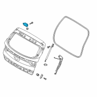 OEM Kia Telluride Hinge Assembly-Tail Gate Diagram - 79710D9000