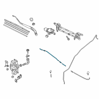 OEM Toyota Yaris iA Washer Hose Diagram - 90118-WBA15