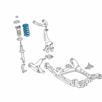 OEM 2009 Lexus IS250 Spring, Coil, Front Diagram - 48131-53241