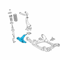 OEM Lexus GS430 Front Suspension Lower Arm Assembly Right Diagram - 48620-30300