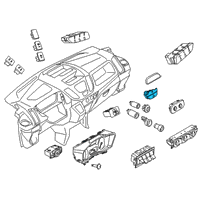 OEM 2021 Ford Transit-250 Hazard Switch Diagram - CK4Z-13350-A