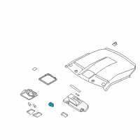 OEM 2016 Nissan GT-R Holder-SUNVISOR Diagram - 96409-JF00B