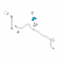 OEM 2014 Ford Fiesta Stabilizer Bar Bracket Diagram - BE8Z-5486-A