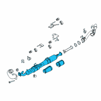 OEM Ford F-250 Super Duty Diesel Particulate Filter Diagram - LC3Z-5H270-G